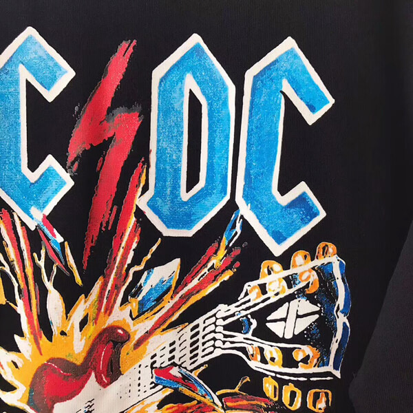 18AW☆グッチコピー☆AC / DCプリントスウェットシャツ